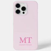 ミニマモダンリスト名イニシャルモノグラム Case-Mate iPhoneケース (裏面)
