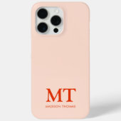 ミニマモダンリスト名イニシャルモノグラム Case-Mate iPhoneケース (裏面)