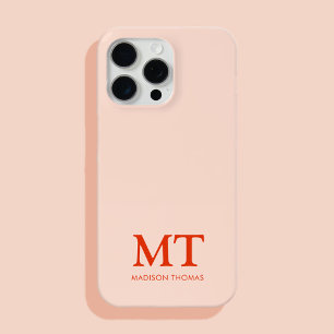 ミニマモダンリスト名イニシャルモノグラム iPhone 15 PRO MAXケース