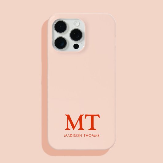 ミニマモダンリスト名イニシャルモノグラム Case-Mate iPhoneケース