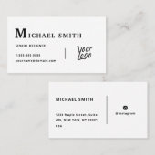 ミニマモダンリスト名刺デザイン 名刺 (正面/裏面)