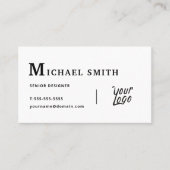 ミニマモダンリスト名刺デザイン 名刺 (正面)