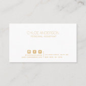 ミニマモダンリスト名刺 名刺 (裏面)