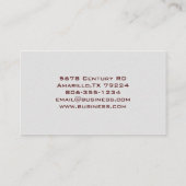 ミニマモダンリスト名刺 名刺 (裏面)