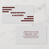 ミニマモダンリスト名刺 名刺 (正面/裏面)