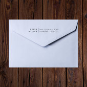 ミニマモダンリスト名前をカスタムすると差出人住所 ラバースタンプ