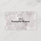 ミニマモダンリスト向けのモノクロロイヤリティカード 名刺 (裏面)