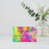 ミニマモダンリスト向けのモノクロロイヤリティカード 名刺 (スタンド正面)