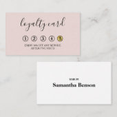 ミニマモダンリスト向けのモノクロロイヤリティカード 名刺 (正面/裏面)