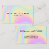 ミニマモダンリスト型ホログラフィック名刺 名刺 (正面/裏面)