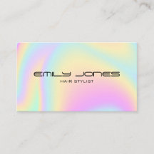 ミニマモダンリスト型ホログラフィック名刺