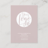 ミニマモダンリスト埃バラフォントイヤリング 名刺 (裏面)