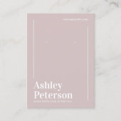 ミニマモダンリスト埃バラフォントイヤリング 名刺 (正面)