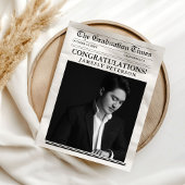 ミニマモダンリスト大学卒業新聞 招待状