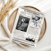 ミニマモダンリスト大学卒業新聞 招待状