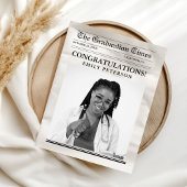 ミニマモダンリスト大学卒業新聞 招待状