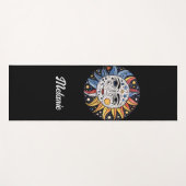 ミニマモダンリスト天日ムーンモノグラム ヨガマット (正面(横))