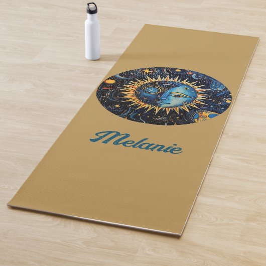 ミニマモダンリスト天日ムーンモノグラム ヨガマット (インサイチュ)