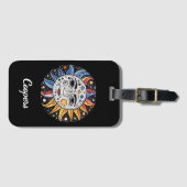 ミニマモダンリスト天日ムーンモノグラム ラゲッジタグ (正面横)