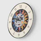 ミニマモダンリスト天日ムーンモノグラム ラージ壁時計 (傾斜)