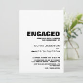 ミニマモダンリスト婚約パーティ 招待状 (スタンド正面)