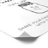 ミニマモダンリスト子育てのヒントjarベビーシャワー ポスター (角)