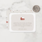 ミニマモダンリスト実在エステートのビジネスホリデー ノートカード (正面/裏面インサイチュ)