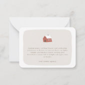 ミニマモダンリスト実在エステートのビジネスホリデー ノートカード (正面)