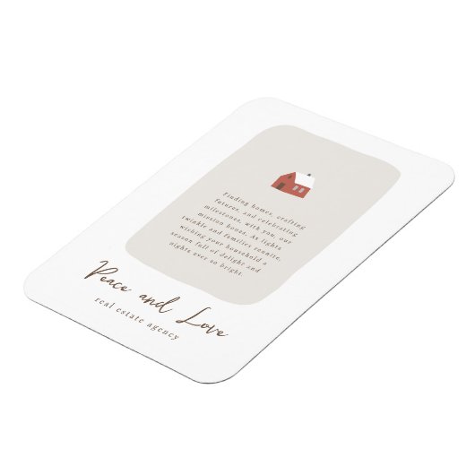 ミニマモダンリスト実在エステートのビジネスホリデー マグネット (左側)