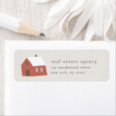 ミニマモダンリスト実在エステートのビジネスホリデー ラベル (インサイチュ)