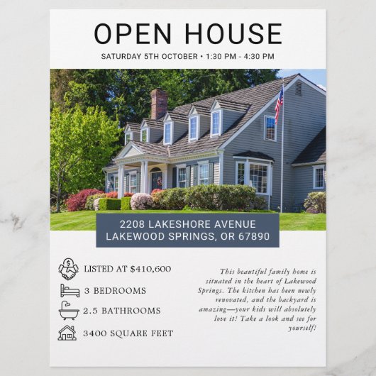 ミニマモダンリスト実在エステートオープンハウス チラシ (正面)