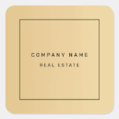 ミニマモダンリスト実在エステートゴールデン スクエアシール (正面)