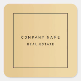 ミニマモダンリスト実在エステートゴールデン スクエアシール