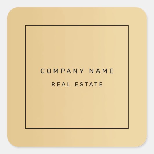 ミニマモダンリスト実在エステートゴールデン スクエアシール (正面)
