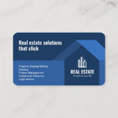 ミニマモダンリスト実在エステートブルー 名刺 (裏面)