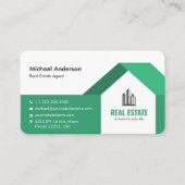 ミニマモダンリスト実在エテート緑 名刺 (正面)