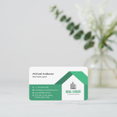 ミニマモダンリスト実在エテート緑 名刺 (スタンド正面)