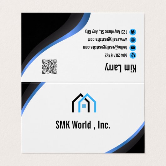 ミニマモダンリスト実在エテート 名刺 (外部フラット)