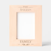 ミニマモダンリスト家族のベスト。写真 レーザー彫刻フレーム (正面)