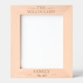 ミニマモダンリスト家族のベスト。写真 レーザー彫刻フレーム (正面)