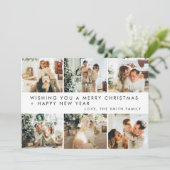 ミニマモダンリスト家族の写真クリスマスカード シーズンカード (スタンド正面)