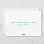 ミニマモダンリスト家族の写真クリスマス シーズンカード (裏面)