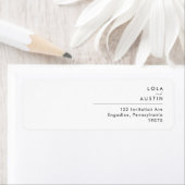 ミニマモダンリスト差出人住所ラベル ラベル (インサイチュ)