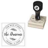 ミニマモダンリスト差出人住所大 ラバースタンプ (押印)