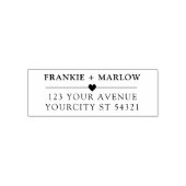 ミニマモダンリスト差出人住所 セルフインキングスタンプ (デザイン)