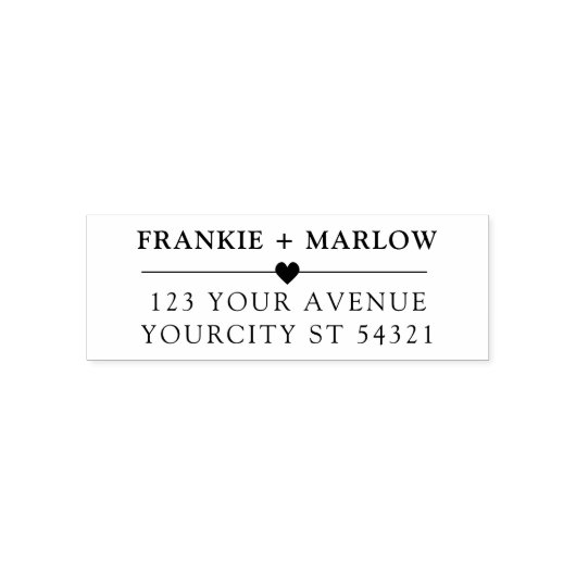 ミニマモダンリスト差出人住所 セルフインキングスタンプ (デザイン)