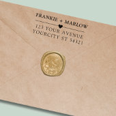 ミニマモダンリスト差出人住所 セルフインキングスタンプ