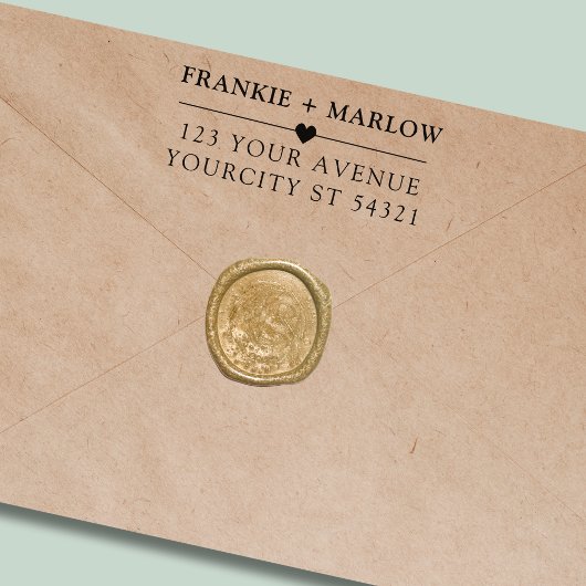 ミニマモダンリスト差出人住所 セルフインキングスタンプ