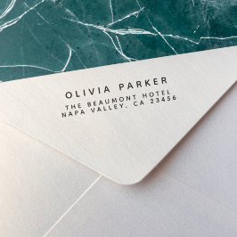 ミニマモダンリスト差出人住所 ラバースタンプ