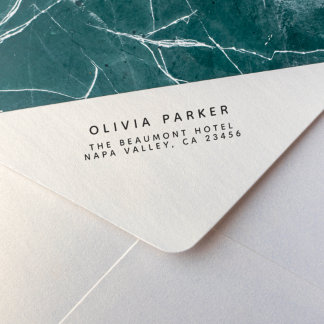 ミニマモダンリスト差出人住所 ラバースタンプ